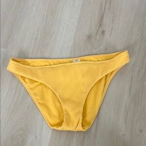 Yellow Ribbed Hollister  Bikini Bottom